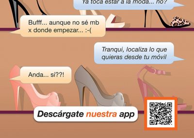 Campaña centro comercial Thader, conectados contigo, conversación de whatsap