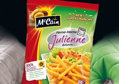 Cartel, mupi cliente patatas fritas McCain