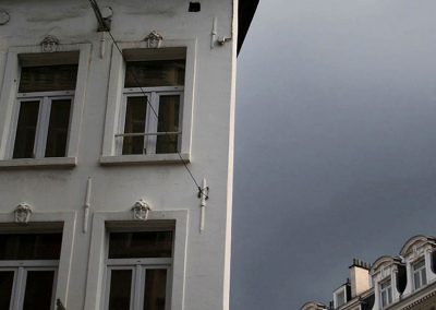 Contrastes de luces que se producen antes de la tormenta. Bruselas.