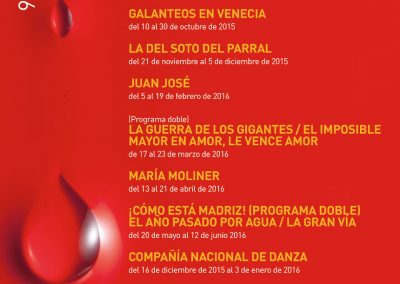 Programación Zarzuela, abonos